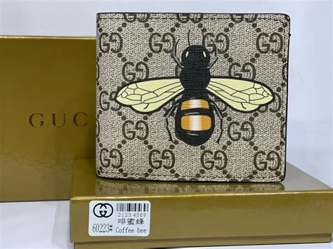 gucci black bees wallet|gucci bee wallet for sale.